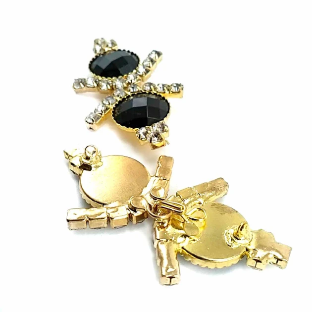 50 mm Stone Metal Clip Clasp BRS0044