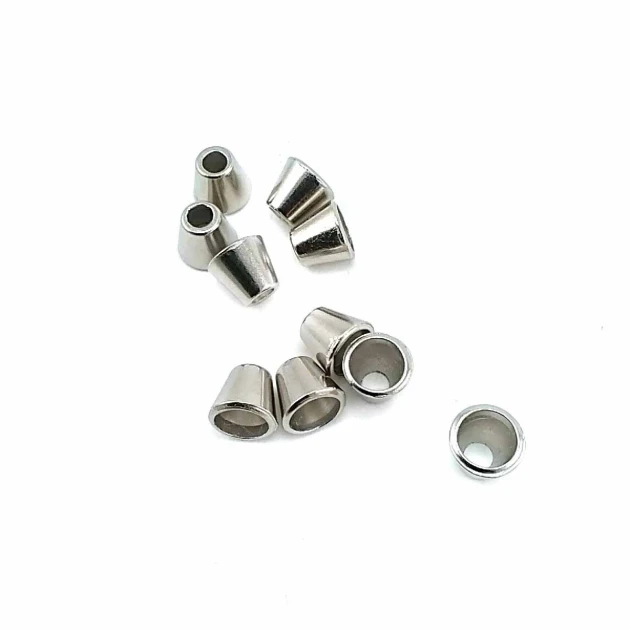 boy 9 mm giriş 4 mm Konik Tasarımlı Metal Bağ ucu B0005