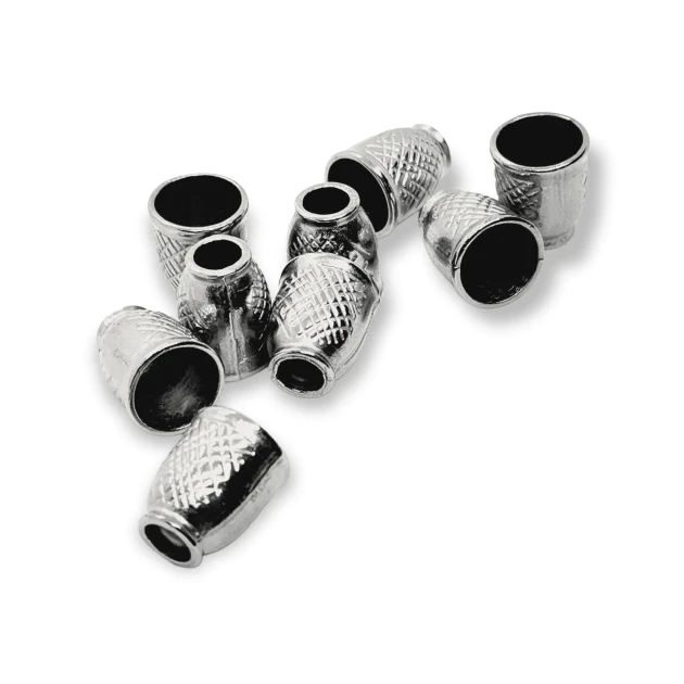 Desenli Ve Estetik Tasarımlı Metal Bağ ucu boy 11 mm giriş 6 mm B0006