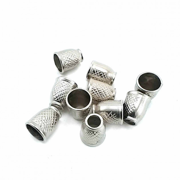 Desenli Ve Estetik Tasarımlı Metal Bağ ucu boy 11 mm giriş 6 mm B0006