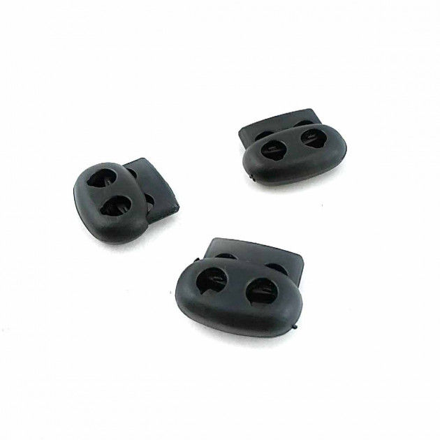 2 Hole Stopper 5 mm Cord  Diameter Plastic B0015
