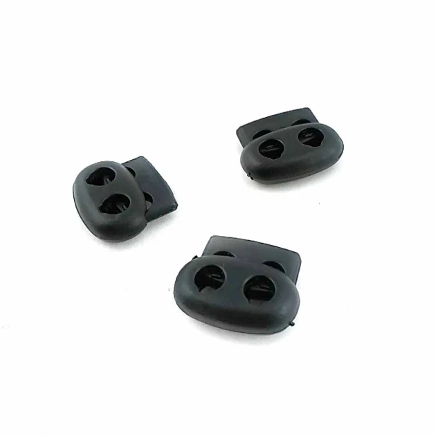 2 Hole Stopper 5 mm Cord Diameter Plastic B0015