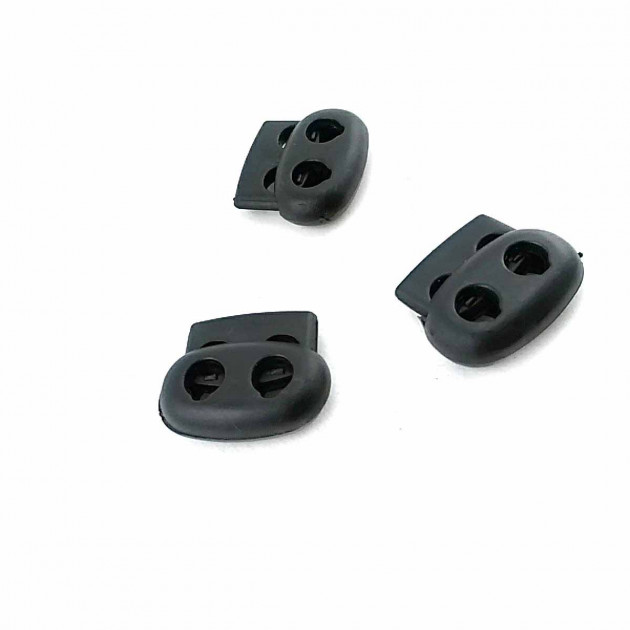 2 Hole Stopper 5 mm Cord  Diameter Plastic B0015
