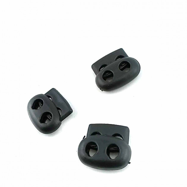 2 Hole Stopper 5 mm Cord  Diameter Plastic B0015