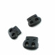 2 Hole Stopper 5 mm Cord  Diameter Plastic B0015