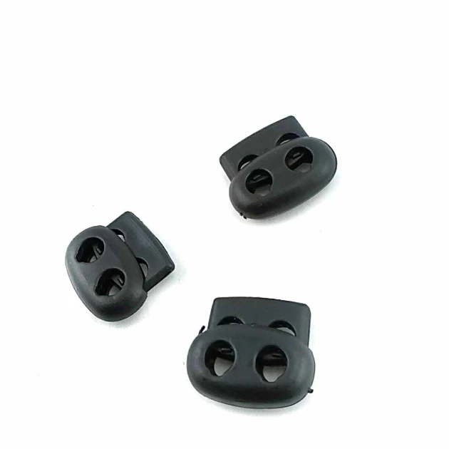 2 Hole Stopper 5 mm Cord Diameter Plastic B0015
