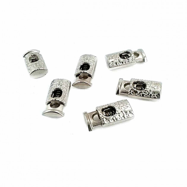 Tek Delikli Desenli  Metal Stoper 19 mm boylu 4 mm delik çaplı  B0023