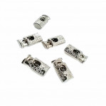 Tek Delikli Desenli  Metal Stoper 19 mm boylu 4 mm delik çaplı  B0023