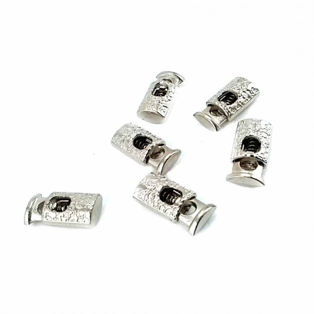 Tek Delikli Desenli  Metal Stoper 19 mm boylu 4 mm delik çaplı  B0023