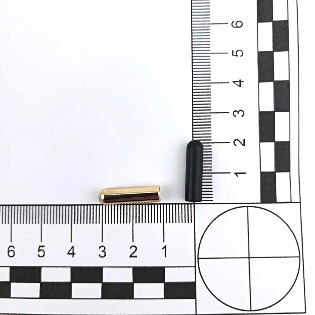 Metal Cord End 20 mm 6.5 mm Diameter B0027