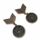 6 cm Antique Brass-Tone Emblem Medal Brooch BRS0002