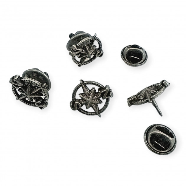 North Star Badge - Compass Model Badge - Pin Badge RZT0001