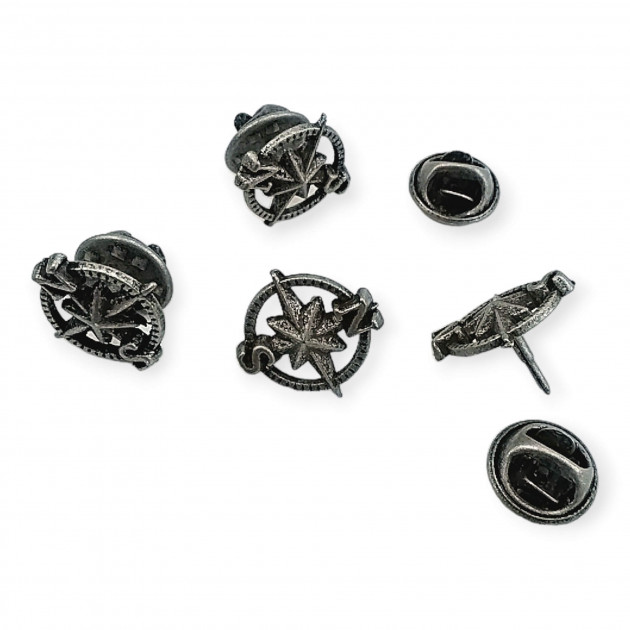 North Star Badge - Compass Model Badge - Pin Badge RZT0001