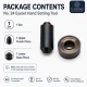 Size 24 Aluminum Eyelet Hand Punch and Setting Tool 9 mm (0.35 in) for manual installation of aluminum eyelets on textile