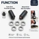 Size 24 Aluminum Eyelet Hand Punch and Setting Tool 9 mm (0.35 in) for manual installation of aluminum eyelets on textile