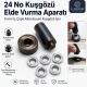 Size 24 Aluminum Eyelet Hand Punch and Setting Tool 9 mm (0.35 in) for manual installation of aluminum eyelets on textile