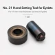 Size 31 Aluminum Eyelet Hand Punch and Setting Tool 17 mm (0.67 in) for manual installation of Size 28 aluminum eyelets on