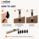 Delik Delme Kalıbı Punch Set 6 mm 7 mm 8 mm 9 mm 12 mm EDPCH0001 - Hassas delik açma aparatı