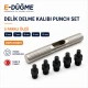 Delik Delme Kalıbı Punch Set 6 mm 7 mm 8 mm 9 mm 12 mm EDPCH0001 - Hassas delik açma aparatı