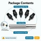 Hole Punch Set with 1–5 mm Interchangeable Tips for Snaps, Eyelets, Rivets, and Accessories