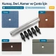 Hole Punch Set with 1–5 mm Interchangeable Tips for Snaps, Eyelets, Rivets, and Accessories
