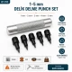 Hole Punch Set with 1–5 mm Interchangeable Tips for Snaps, Eyelets, Rivets, and Accessories