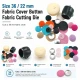 36L / 22 mm / 0.87 in Fabric Cutting Die for Cover Buttons, designed for precise fabric cutting in button production