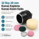 32L 20 mm 0.79 in Fabric Cutting Die for Cover Buttons, precision tool for cutting fabric pieces for button production
