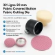 32L 20 mm 0.79 in Fabric Cutting Die for Cover Buttons, precision tool for cutting fabric pieces for button production