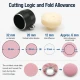 32L 20 mm 0.79 in Fabric Cutting Die for Cover Buttons, precision tool for cutting fabric pieces for button production