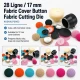 28L 17mm Fabric Cutting Die for Cover Buttons, designed for precise fabric cutting in button production