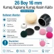 26L 16 mm fabric cutting die for cover buttons, designed for precise fabric cutting in button production