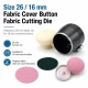26L 16 mm fabric cutting die for cover buttons, designed for precise fabric cutting in button production