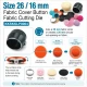 26L 16 mm fabric cutting die for cover buttons, designed for precise fabric cutting in button production