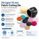 24L / 15 mm / 0.59 in Fabric Cutting Die for Cover Buttons, designed for precise fabric cutting in button production