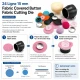 24L / 15 mm / 0.59 in Fabric Cutting Die for Cover Buttons, designed for precise fabric cutting in button production