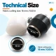 16L 16 mm / 0.63 in fabric cutting die for covered buttons