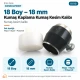 18L 18 mm / 0.71 in fabric cutting tool for button covering