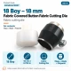18L 18 mm / 0.71 in fabric cutting tool for button covering
