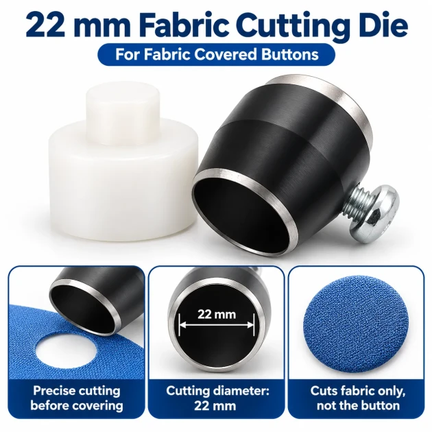 22L 22 mm 0.87 in fabric cutting die for covered buttons