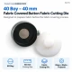 40L 40 mm 1.57 in fabric cutting tool for button covering