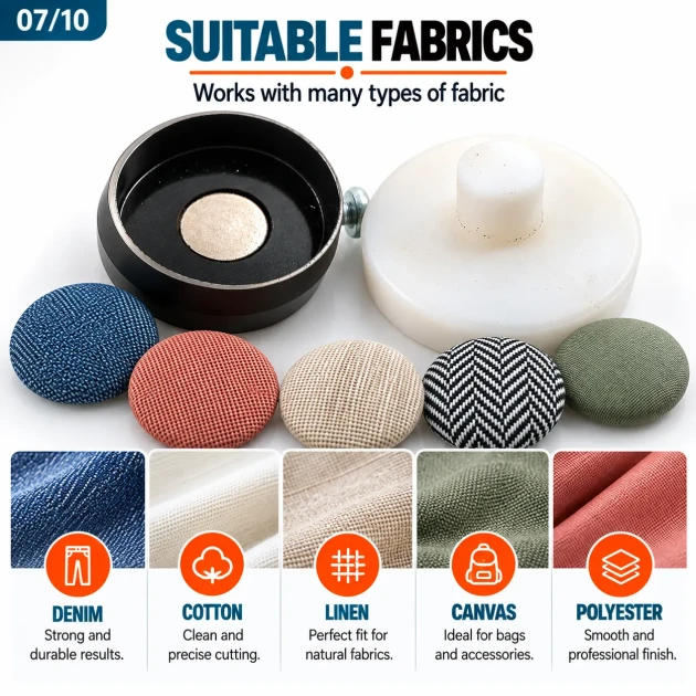 44L 44 mm / 1.73 in Fabric Cutting Die for Covered Buttons KKSKKLP0011