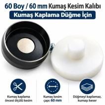 60 Boy 60 mm Kumaş Kaplama Düğme İçin Kumaş Kesim Kalıbı KKSKKLP0013 60 Boy 60 mm Kumaş Kaplama Düğme İçin Kumaş Kesim Kalıbı KKSKKLP0013