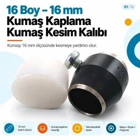 16L 16 mm / 0.63 in Fabric Cutting Die for Covered Buttons KKSKKLP006