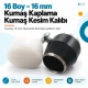 16L 16 mm / 0.63 in fabric cutting die set