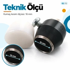 16L 16 mm / 0.63 in Fabric Cutting Die for Covered Buttons KKSKKLP006