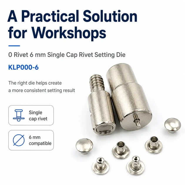 0 Rivet Setting Die – 6 mm (0.24") Single Cap Rivet Installation Tool for precise and reliable fastening