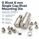 0 Rivet Setting Die – 6 mm (0.24") Single Cap Rivet Installation Tool for precise and reliable fastening