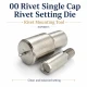 00 Single Cap Rivet Setting Die – 5 mm (0.20") Rivet Installation Tool for professional use with reinforced hardened steel