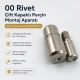 00 Double Cap Rivet Setting Die - 5 mm (0.20") Installation Tool for Accurate Rivet Assembly